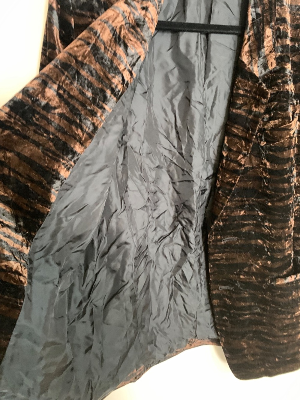 Vintage From Alice Velvet Tiger Striped Blazer M - Picture 8 of 8